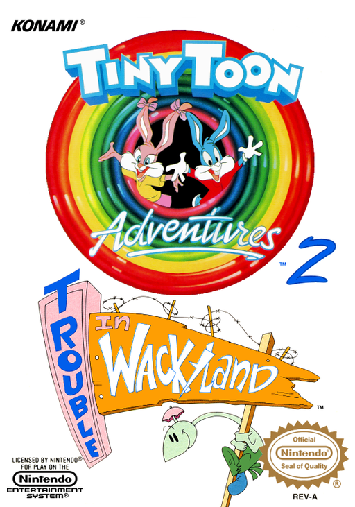 Tiny Toon Adventures 2 - Trouble in Wackyland (USA) box art